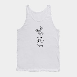 Happy face with Money Tank Top